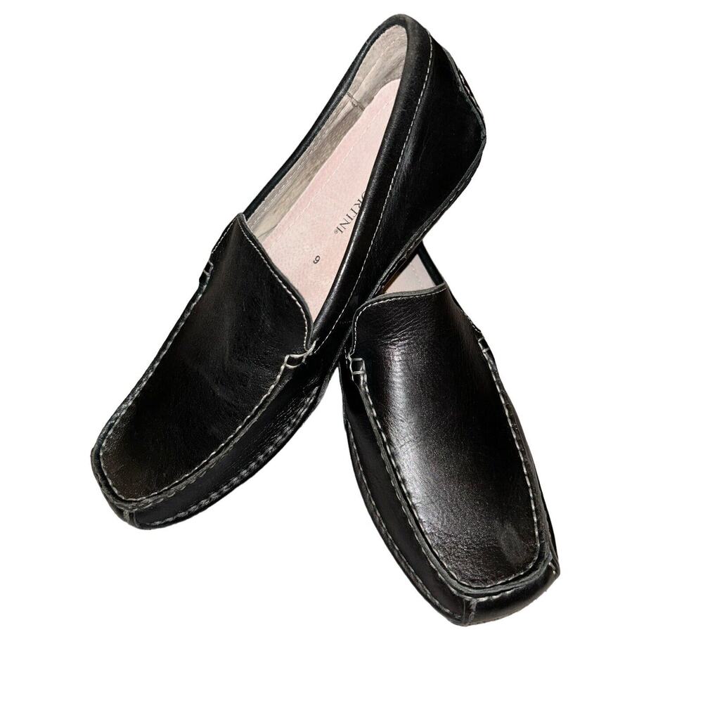 Franco‎ Fortini Max Men's Leather Slip On Black Shoes US Size 9 (310084)